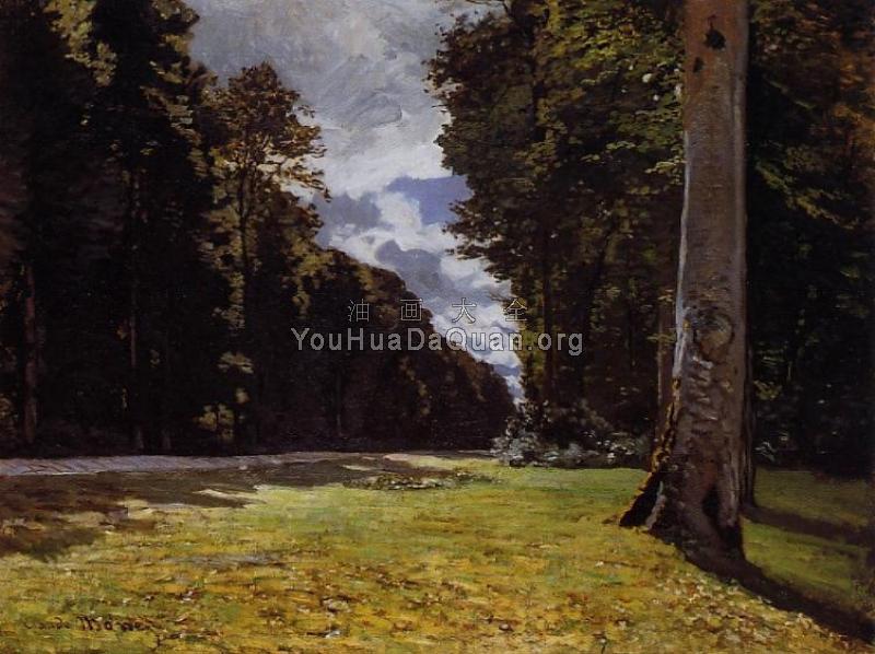Le Pave de Chailly in the Fontainbleau Forest - 克劳德·莫奈
